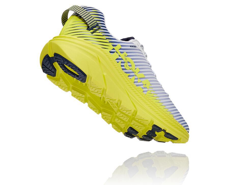 Zapatillas Running Hoka One One Hombre - Rincon 2 - Blancas/Azules - LIF807324